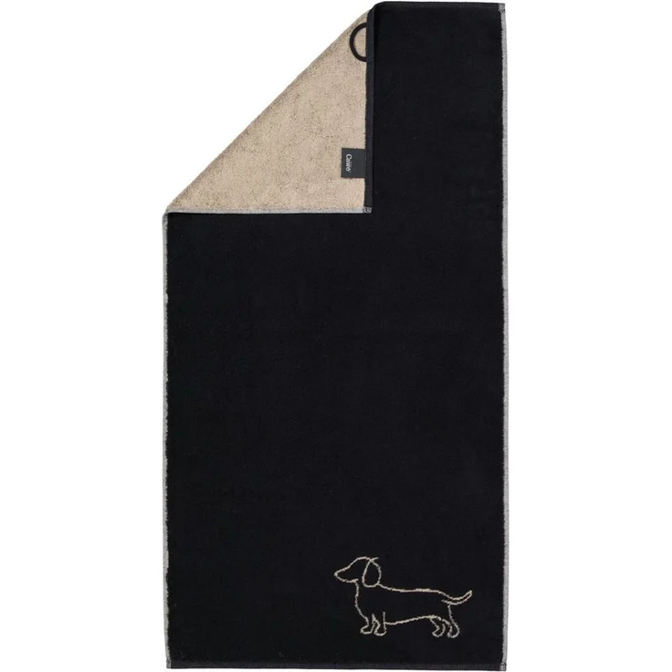 Cawö Handtuch Cawö Gästetuch, Handtuch oder Duschtuch We love Dogs Dackel 6248, 100% Baumwolle – Bild 1
