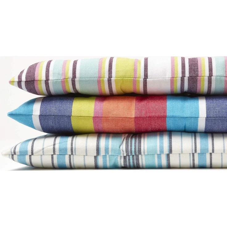 Homescapes Stuhlkissen Gestreifte 2-Sitzer Bankauflage aus 100% Baumwolle, bunt – Bild 7