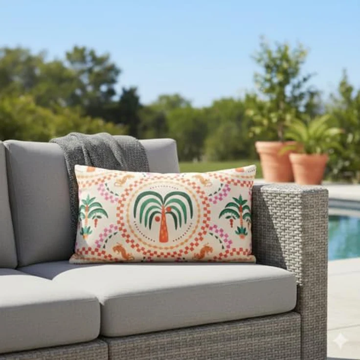 JACK Dekokissen Outdoor Lounge Kissen 30x50cm Motiv inkl. Füllung, mit Lotus-Effekt, Robust, strapazierfähig, für Innen & Außen geeignet – Bild 5