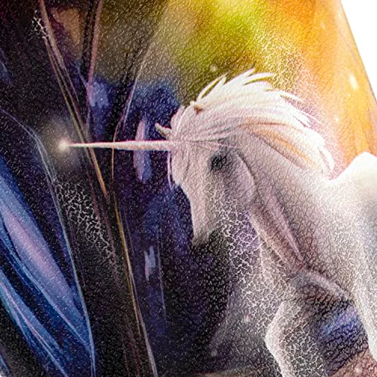 Idena Einhorn Papierkorb 9,0 l, mehrfarbig, stabiler Kunststoff für Innenräume – Bild 2