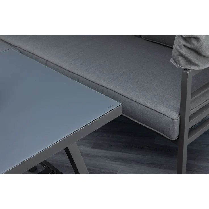 Mandalika 'Sheffield' Dining-Ecklounge 3-in-1, mit Sonnendach, grau/anthrazit – Bild 10