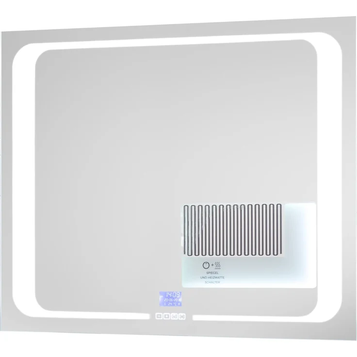 LED-Lichtspiegel >Mirror< in weiß / spiegel - 80x65x3 (BxHxT) – Bild 1
