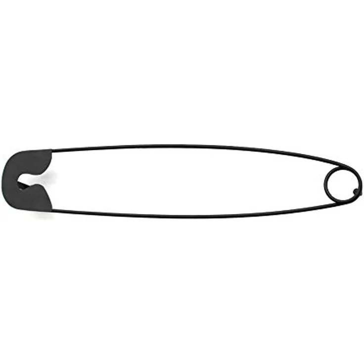 DanDiBo Design Handtuchhalter Handtuchstange Sicherheitsnadel 62 cm Garderobe Wand Büro Schwarz Metall Flur DIY – Bild 2