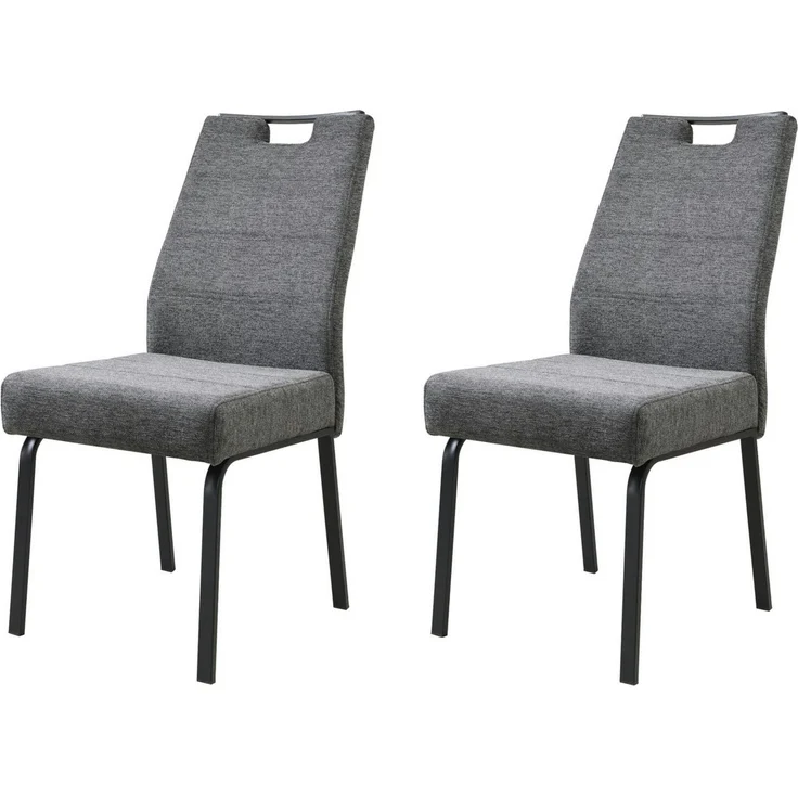 HELA 4-Fußstuhl ELVAS (Set, 2 St), XL-Sitzbreite, mit Federkorb, 140kg belastbar – Bild 1