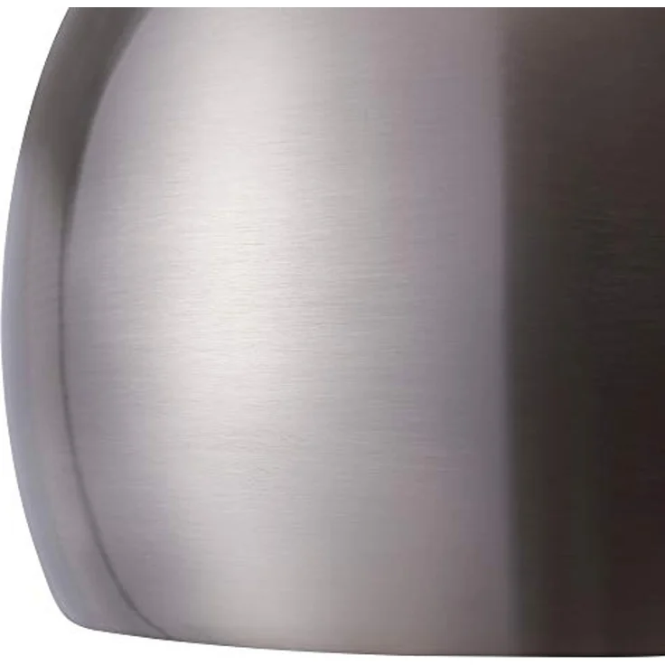Teamson Home Bogenlampe Gebogene Stehlampe aus Metall mit Marmorimitat-Sockel grau – Bild 6
