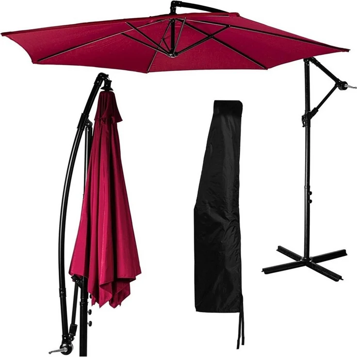 STILISTA Ampelschirm Sonnenschirm Gartenschirm Sonnenschutz Marktschirm, Ø 280 cm, UV 40+, Farbwahl, inklusive Abdeckung – Bild 5