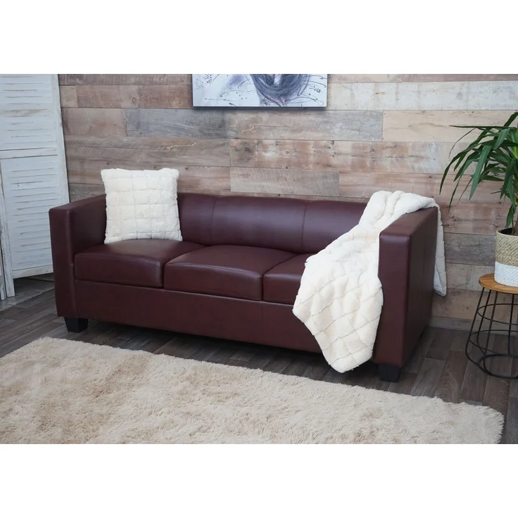 MCW 3-Sitzer Lille-S-K-3, 3-Sitzer, bequeme Sitzpolsterung, Lounge-Stil, Abgerundete Kanten – Bild 2