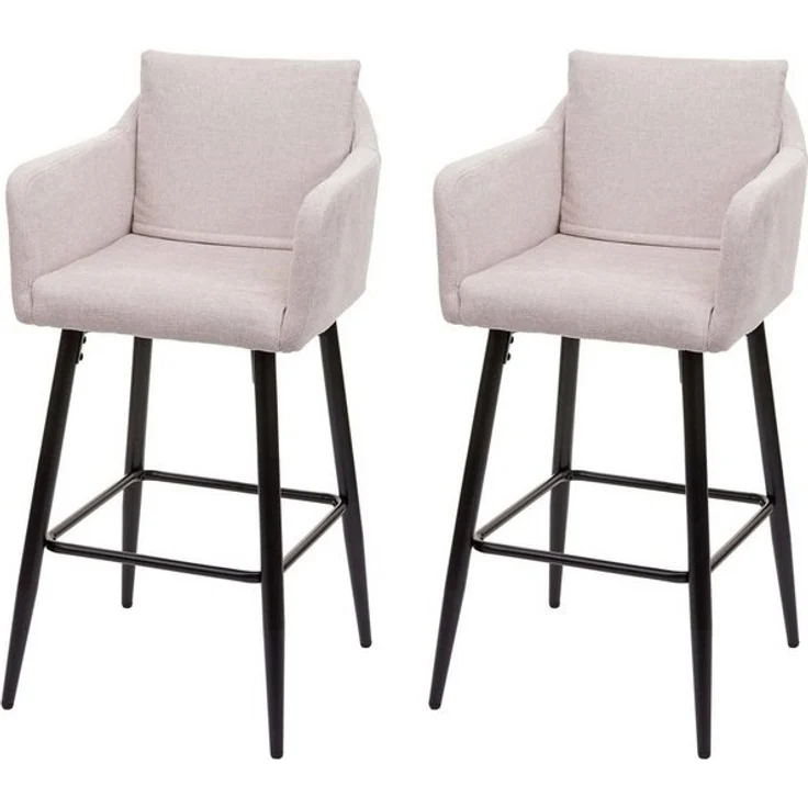 MCW Barhocker MCW-H93-2 (Set, 2 St, 2er), 2er-Set, Mit Reißverschluss, Bequeme Sitzpolsterung, Mit Bodenschonern – Bild 4