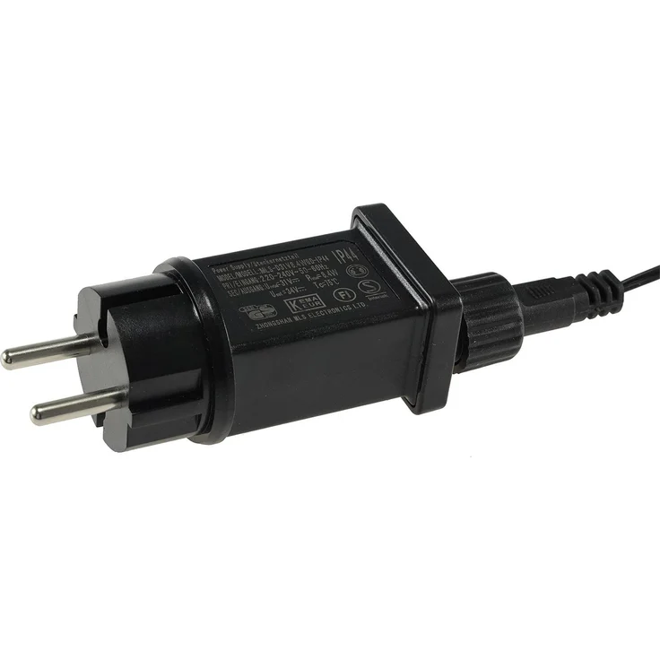 LED Aussen-Lichterkette "CT-ALK600" 60m warmweiß, Kabel schwarz, IP44, 600 LEDs – Bild 3