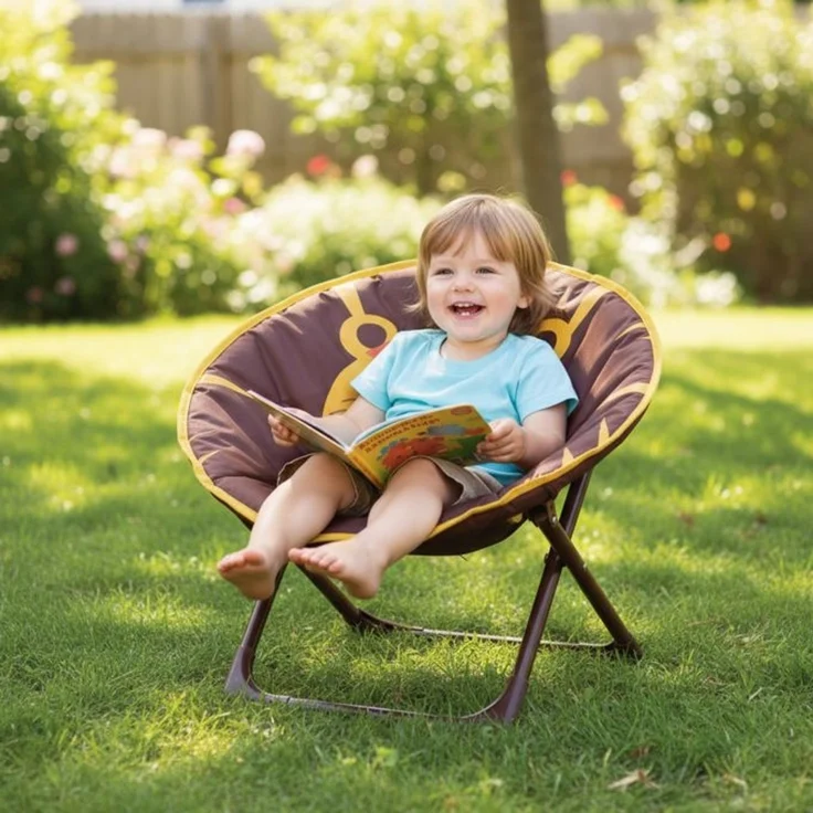 Relaxdays Faltbarer Moonchair für Kinder – Bild 3