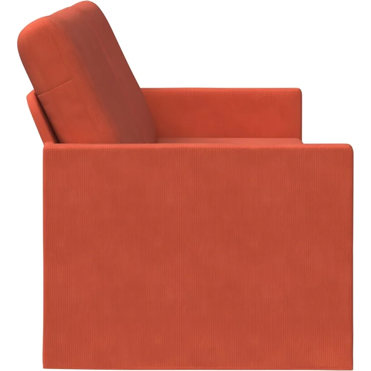 vidaXL 3-Sitzer Sofa Rot-Orange 220 x 81 x 82 cm Cordstoff 42041171 – Bild 3
