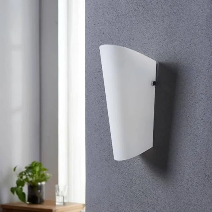 Lindby Wandleuchte Aurora, Glas Weiß IP20, 1x60 W – Bild 3