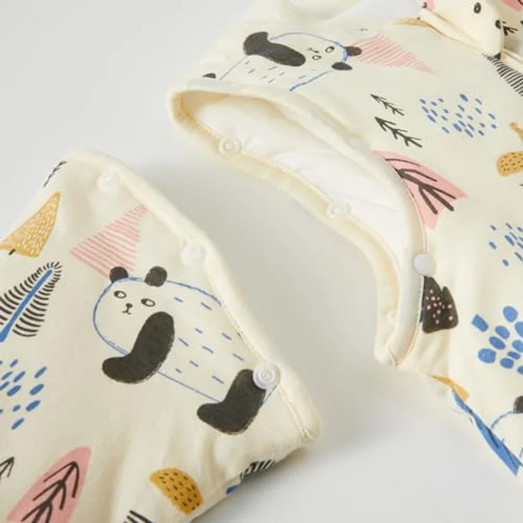 Duomiaomiao 3.5Tog Schlafsack Baby, 100% Baumwolle Baby Schlafsack Winter, Mädchen Neugeboren, Jungen Schlafsack, Warmer Neugeborene Kinder(85) – Bild 5