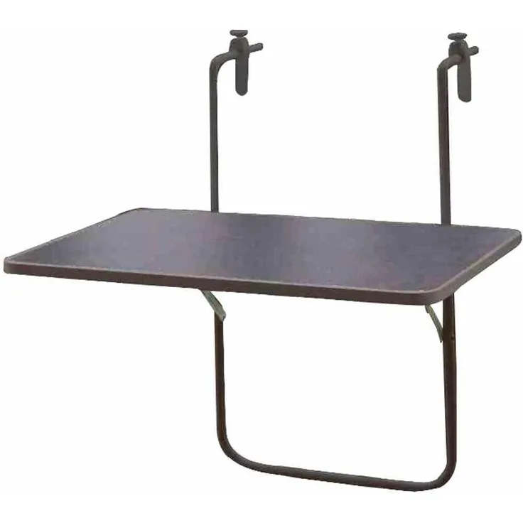 Balkonhängetisch >Balkontisch< in anthrazit - 60x40 (BxT)
