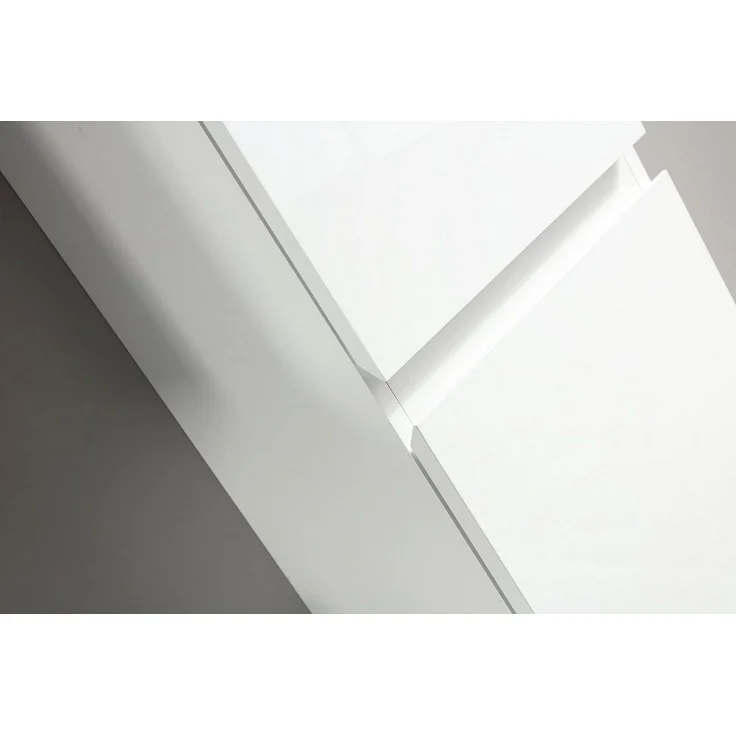Alpenberger Hochschrank - Badezimmerschrank Schmal - Badezimmermöbel Mehrzweckschrank (Badmöbel für Kleine Bäder, 1-tlg. Bathroom Cabinet) Badmöbel Schrank aus MDF & MFC mit 2 Softclose Türen – Bild 3