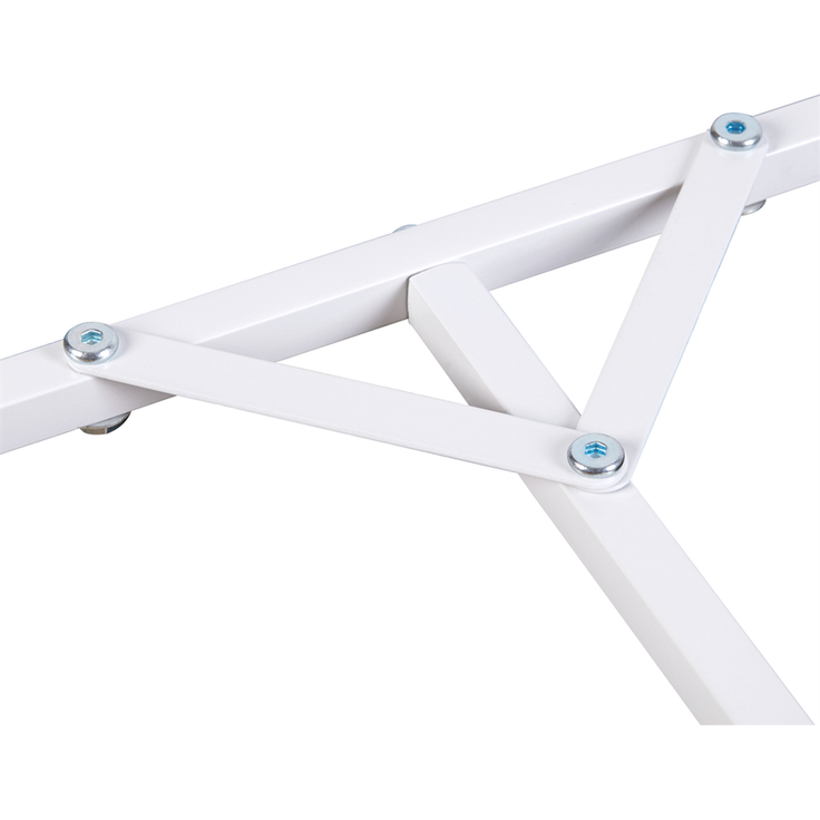 UNHO Gartenbogen aus Metall Weiß 206 x 41 x 208 cm – Bild 5