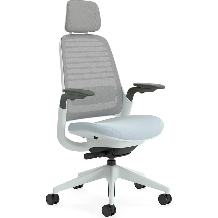Steelcase Series 1 with headrest Bürostuhl, Plastic, Sturmhorizont, 66 x 64 x 112