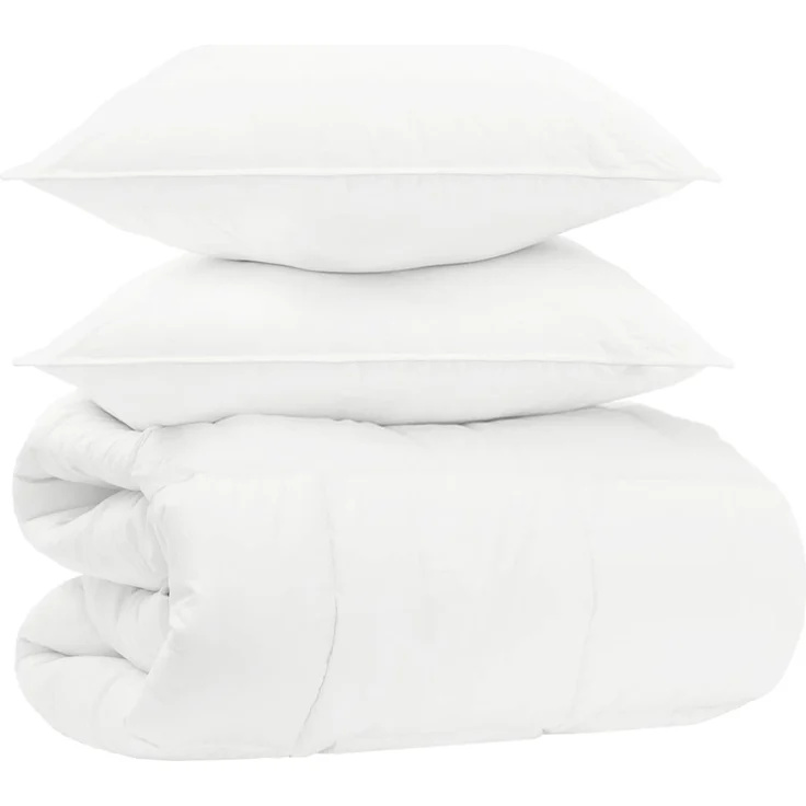 vidaXL Bettwäsche-Set 200 x 200 cm Keine Baumwolle, Bambus, Polyester 3432209 – Bild 2