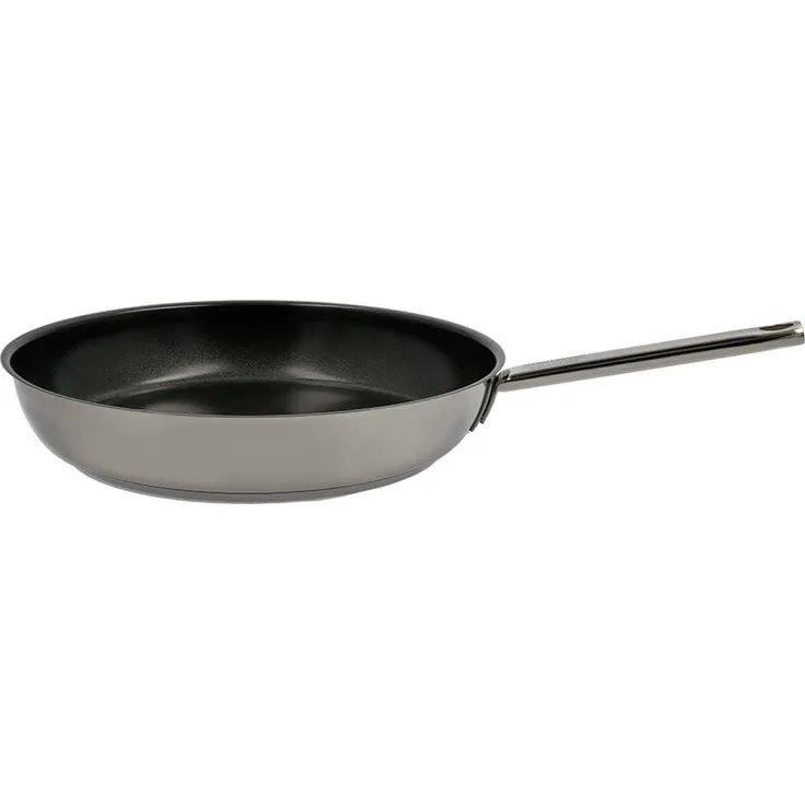 MEISTERKOCH Bratpfanne aus Edelstahl 32 cm Ø | Pfanne mit breitem Schüttrand und Keramik Antihaftbeschichtung, induktionsgeeignet, backofenfest bis 240°C