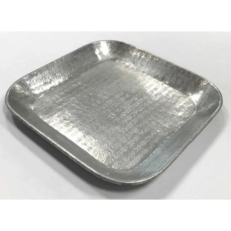 Orientalisches Tablett Prisma Silber 3 er Set