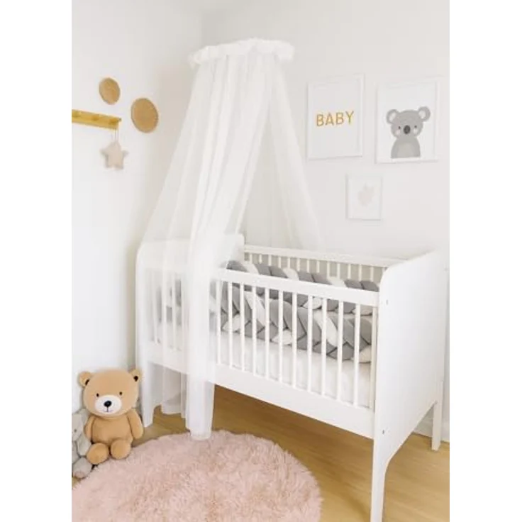Baby Fancyroom Betthimmel Baby Fancyroom Betthimmel für Babybett Gitterbett 300x180cm Tüll, Handgefertigt, aus feinem Premium Tüll – Bild 2