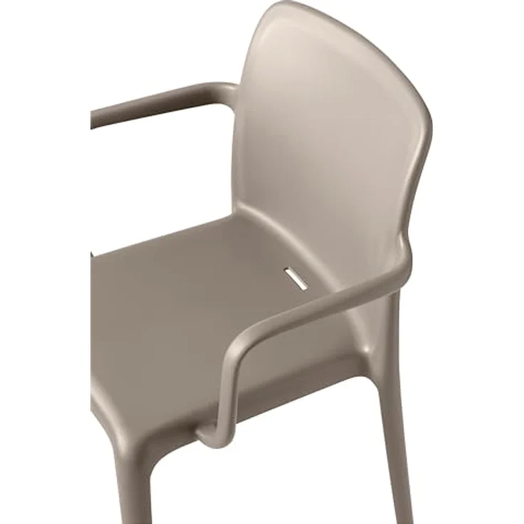 Connubia, 2 Stühle Bayo. 100% recyceltes Polypropylen Taupe matt – Bild 6