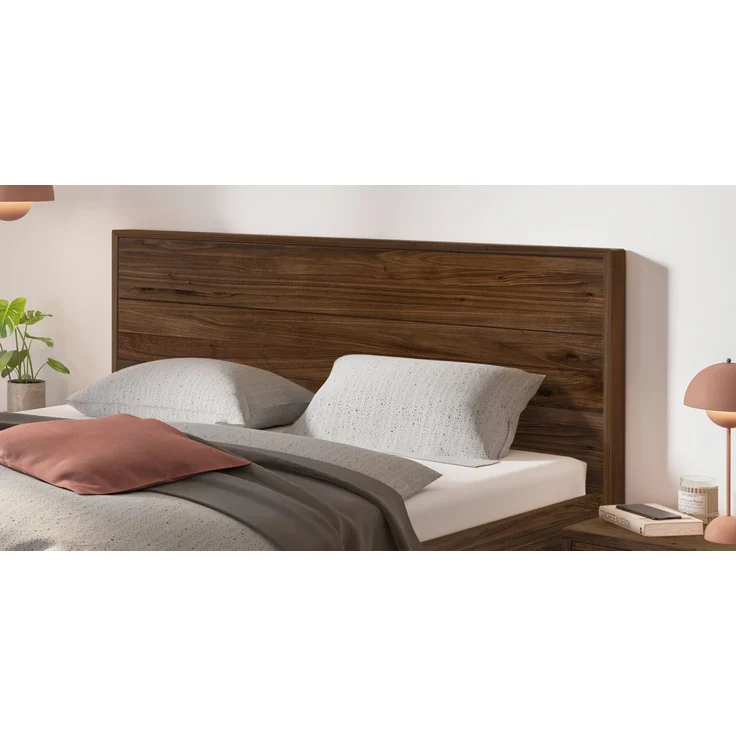 Hasena Massivholzbett Cardona Nussbaum geölt mit Holzfüßen 140x200 cm, Komforthöhe 25 cm – Bild 3