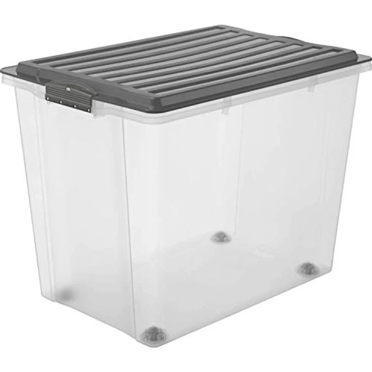 ROTHO Aufbewahrungsbox Compact Aufbewahrungsbox 70l mit Deckel, Kunststoff (PP) – Bild 1
