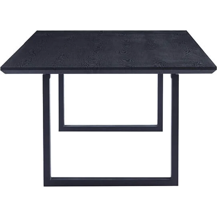 HOME DELUXE Essgruppe Eckig AVENCIA inkl. U-Fuß - 240 x 120 cm Dark Oak 6 Stühle Hellbraun – Bild 7
