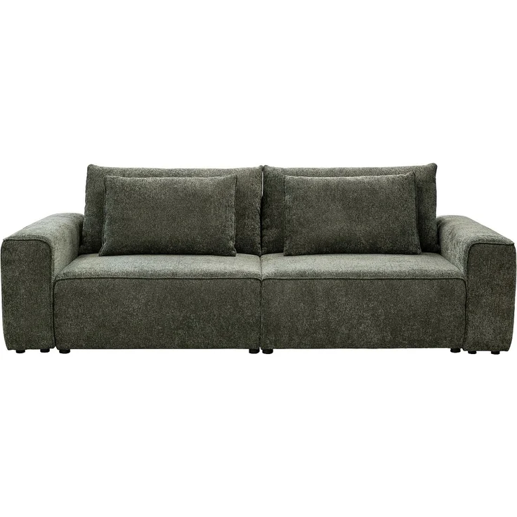 Vente-unique - RICAPO - Schlafsofa - Plastik - Kunststoff (PVC) - Grün - 266 x 125 x 90 cm – Bild 3