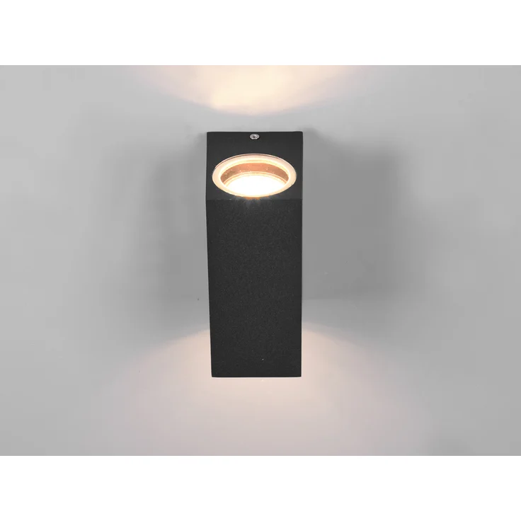 Trio Leuchten Außen-Wandleuchte Roya GU10 anthrazit Up- & Downlight – Bild 7
