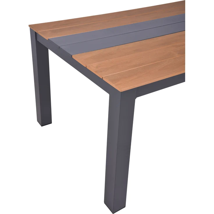 Gartentisch KATJA - Kunststoff, Braun, 200 x 100 x 75 cm | Terrassentisch Wetterfest Outdoor Tisch – Bild 5