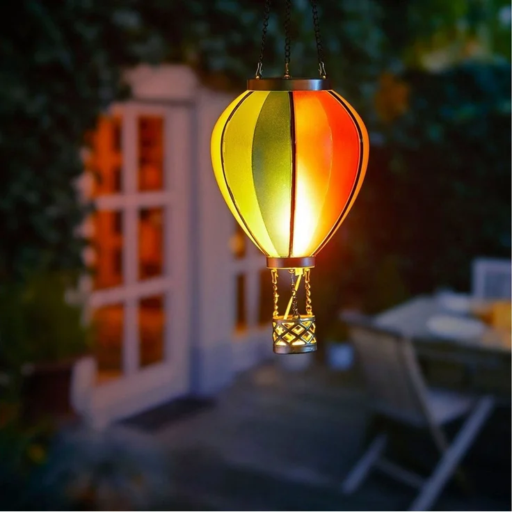Northpoint LED Gartenleuchte Heißluftballon Windlicht Außenbereich Garten – Bild 1