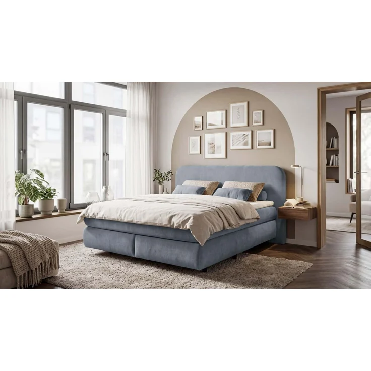 Boxspringbett Elbrus von Ed Exciting Design 180 x 200 cm mit 7 Zonen Tonnentaschenfederkern – Bild 1