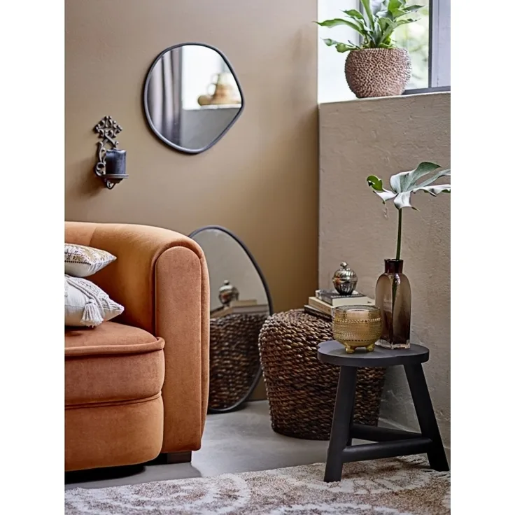 CREATIVE COLLECTION Faun Wand-Spiegel Schwarz Eisen