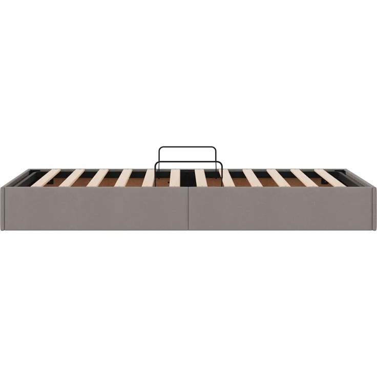 vidaXL Ottoman Bettgestell mit Speicher Taupe 100 x 200 cm Stoff 3442805 – Bild 8