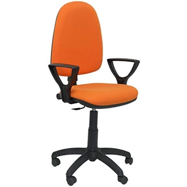 Piqueras y Crespo Stuhl Ayna Bali Hellorange mit Armlehnen – Bild 1