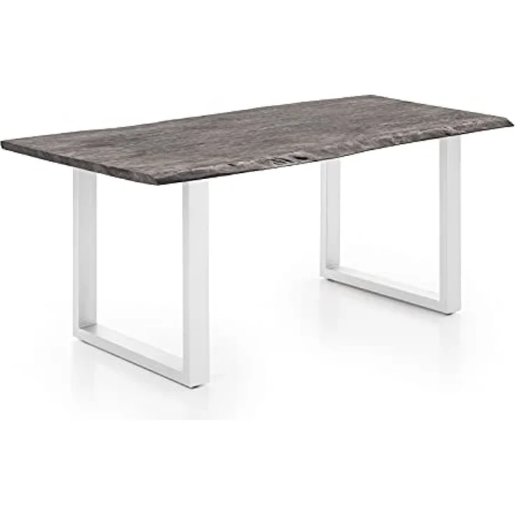 Esstisch Bullwer, Grau 75 x 90 x 170 cm Weiß – Bild 1
