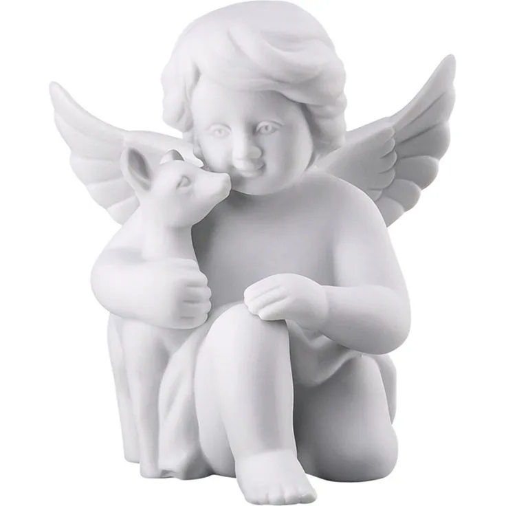 Rosenthal Selection Engel mit Bambi Mittel Weiss Matt