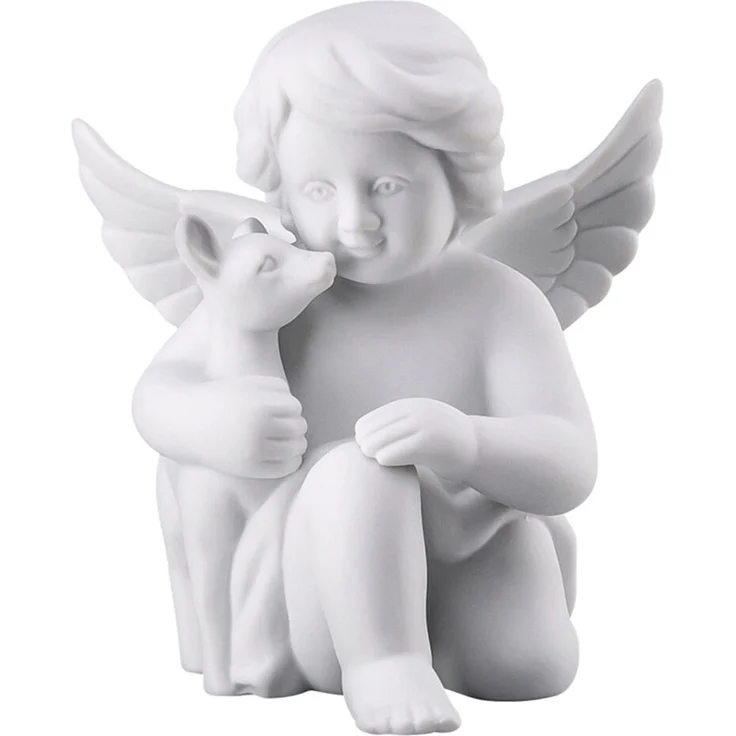 Rosenthal Selection Engel mit Bambi Mittel Weiss Matt
