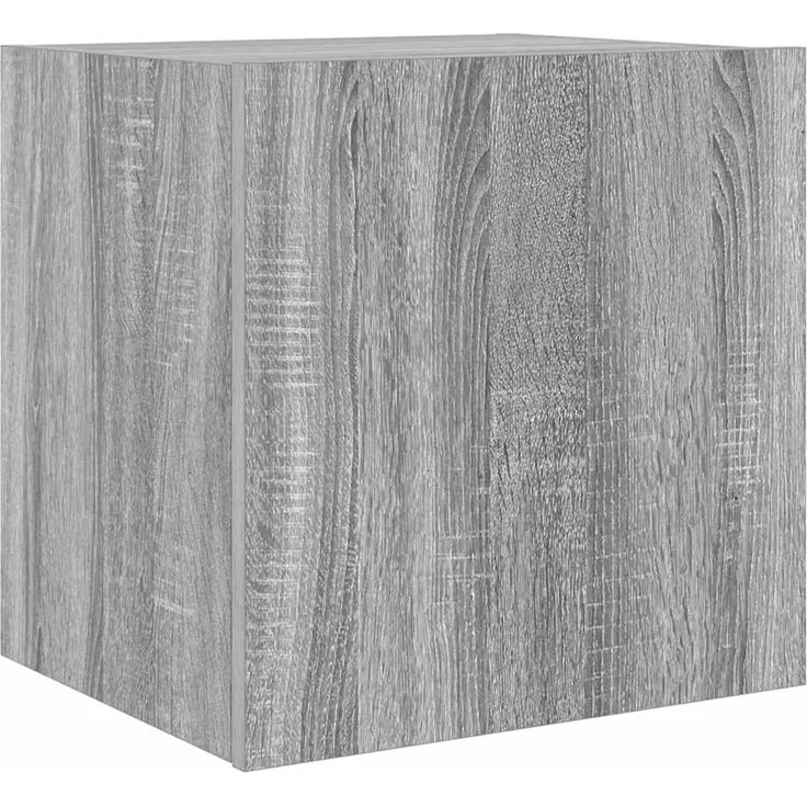 TV-Wandschrank, Fernsehschrank mit LED-Leuchten Grau Sonoma 40,5x35x40 cm – Bild 3