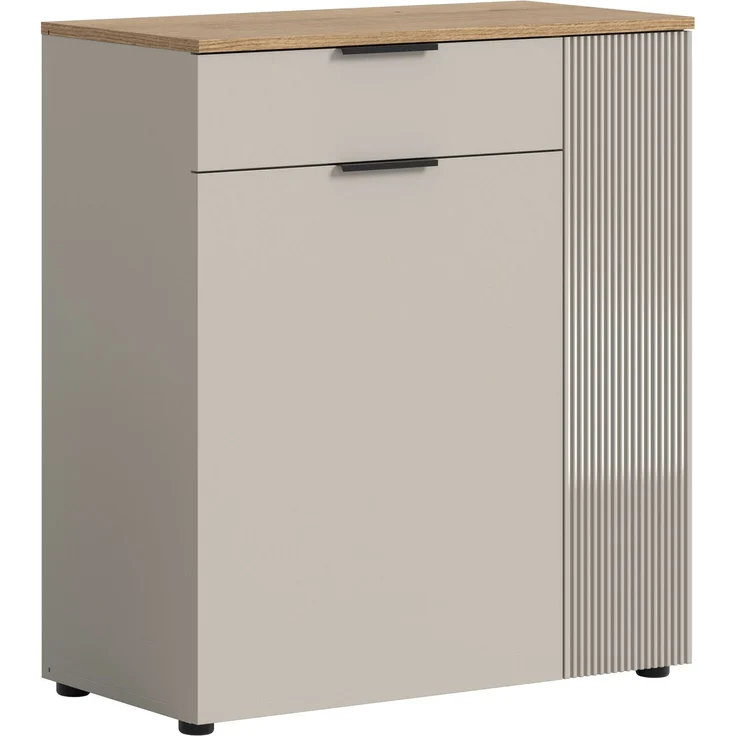 Kommode (B/H/T: 80x88x36 cm) in Kaschmir Nachbildung und Kaschmir Nachbildung