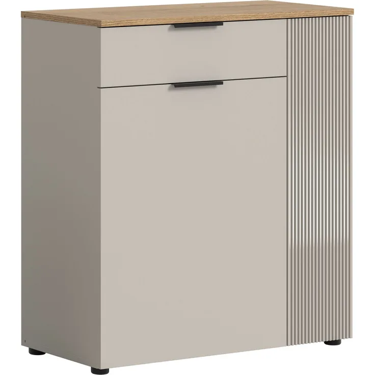 Kommode (B/H/T: 80x88x36 cm) in Kaschmir Nachbildung und Kaschmir Nachbildung
