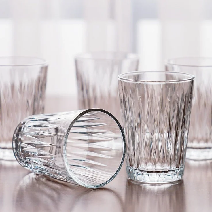 Hermia Concept 'PB-520262' Gläser-Set (3-teilig), Transparent, 5,8 x 5,8 x 10,4 cm, 250 ml – Bild 1