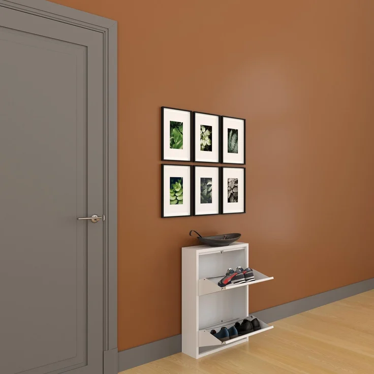 Schuhkipper, Metall 50 x 15 x 70,5 cm, weiß RAL 9003 – Bild 8