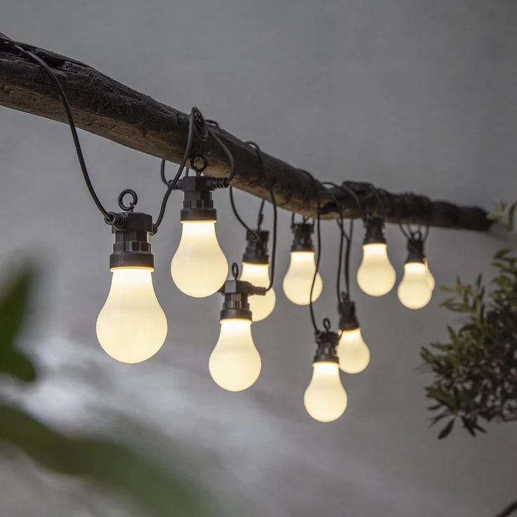 LED Party-Lichterkette ,Circus', Netzbetrieb, warmweiß, milchig, outdoor, L 405cm – Bild 2