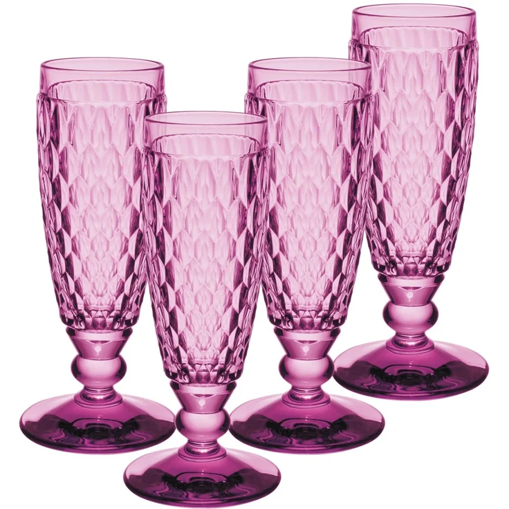 Villeroy & Boch Boston Coloured Sektglas 145 ml Berry 4er Set – Bild 5
