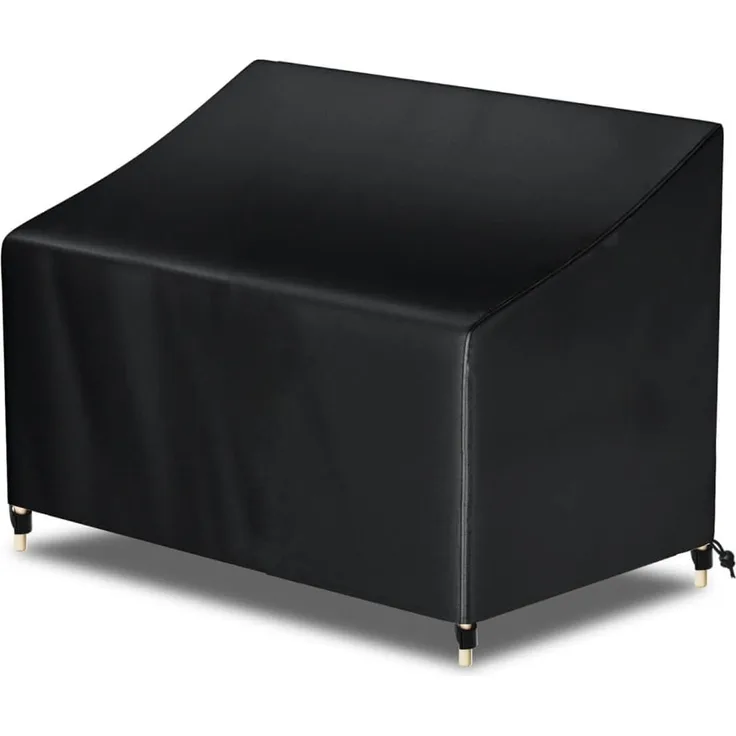 Awnic Gartenbank Abdeckung Hülle für Schutzhülle Abdeckplane Gartenbank Wasserdicht 210D Polyester 2 Sitzer 134 x 70 x 60/88cm