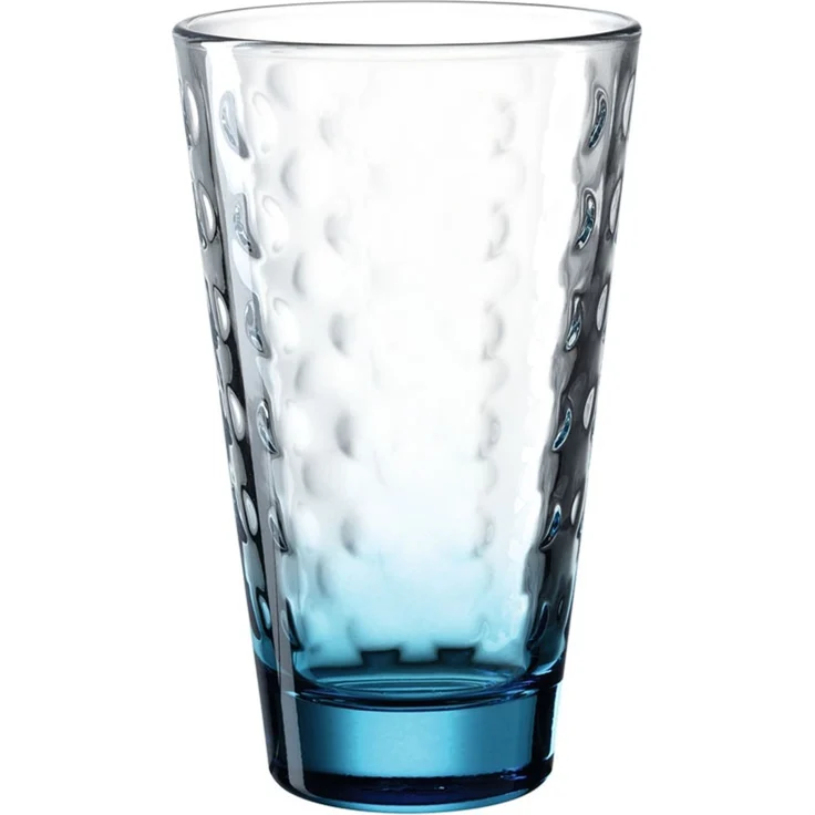 Leonardo OPTIC Trinkglas groß 300 ml Boden Bunt 6er Set – Bild 2