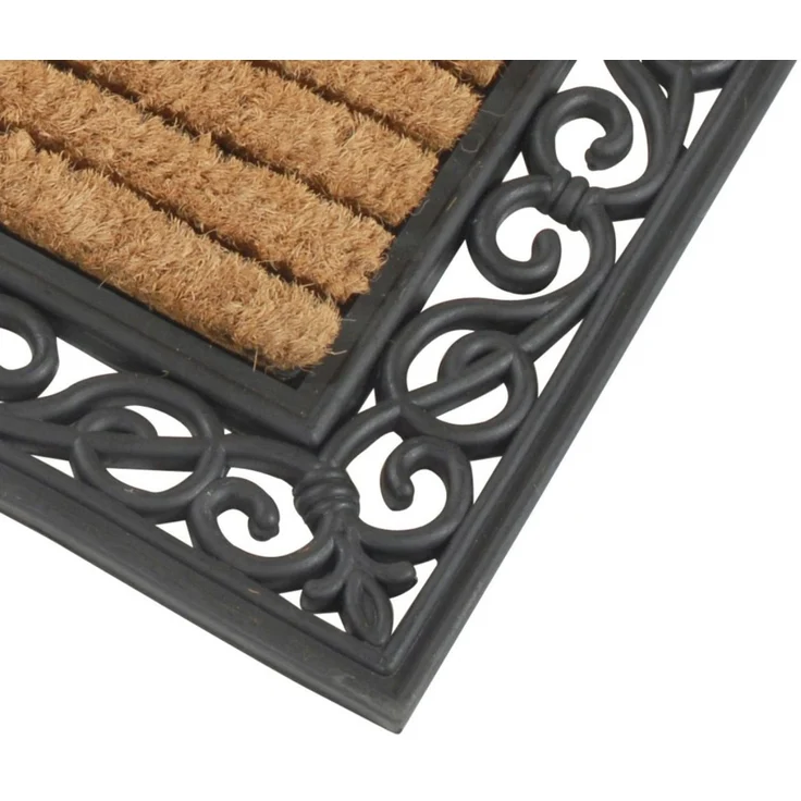 Kai Wiechmann Fußmatte Set Fußabtreter 76 x 46 cm als Schmutzfangmatte rechteckig + halbrund, halbrund+rechteckig, antibakterielle und rutschfeste Türvorleger – Bild 4